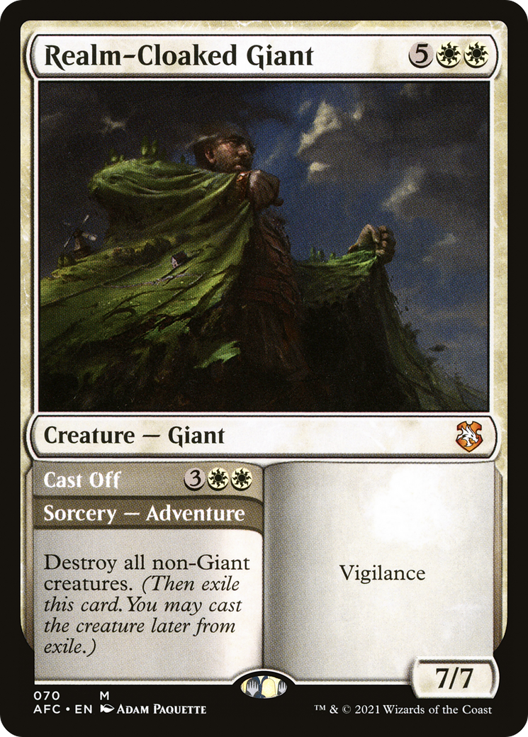 Realm-Cloaked Giant // Cast Off (AFC-070) [Forgotten Realms Commander]