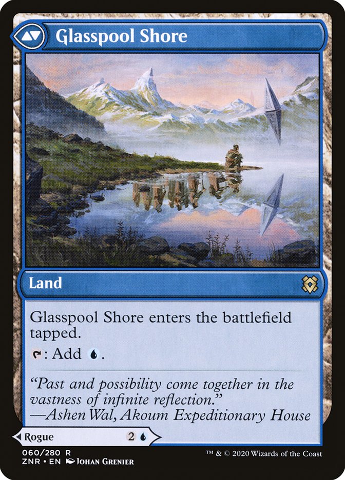 Glasspool Mimic // Glasspool Shore (ZNR-060) [Zendikar Rising] Foil