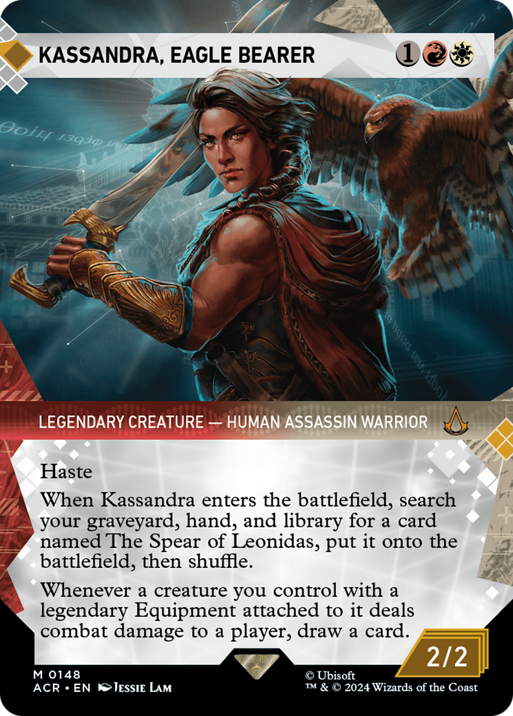 Kassandra, Eagle Bearer (ACR-148) [Assassin's Creed]: (Showcase) (Borderless) Foil