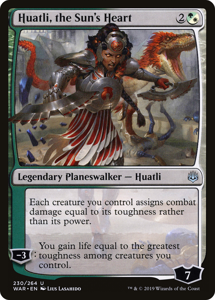 Huatli, the Sun's Heart (WAR-230) [War of the Spark] Foil