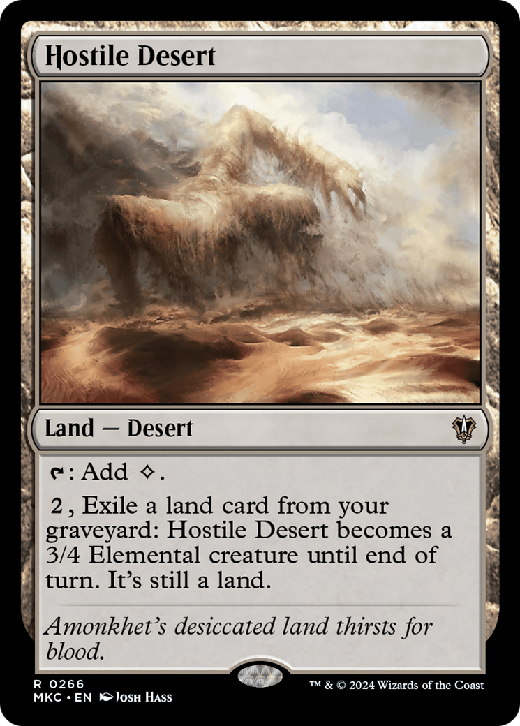 Hostile Desert (MKC-266) [Murders at Karlov Manor Commander]