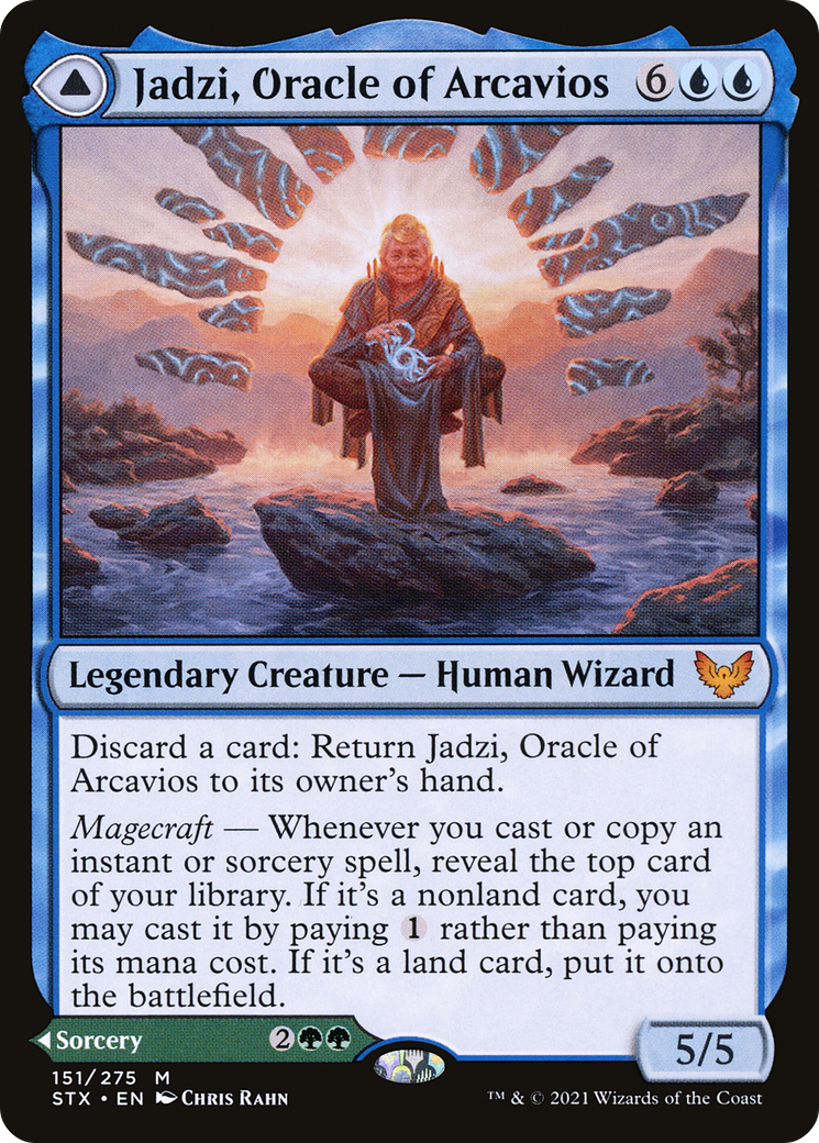 Jadzi, Oracle of Arcavios // Journey to the Oracle (STX-151) [Strixhaven: School of Mages] Foil