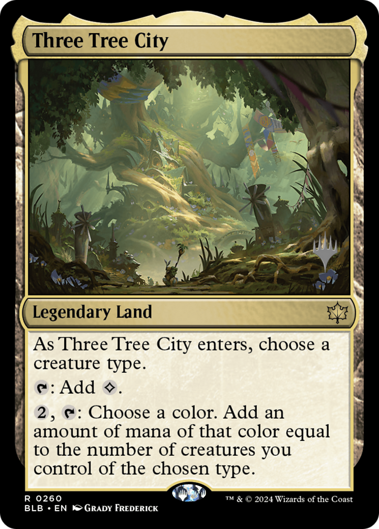 Three Tree City (PPBLB-260P) [Bloomburrow Promos]