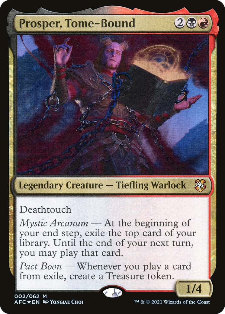 Prosper, Tome-Bound (AFC-002) [Forgotten Realms Commander] Foil