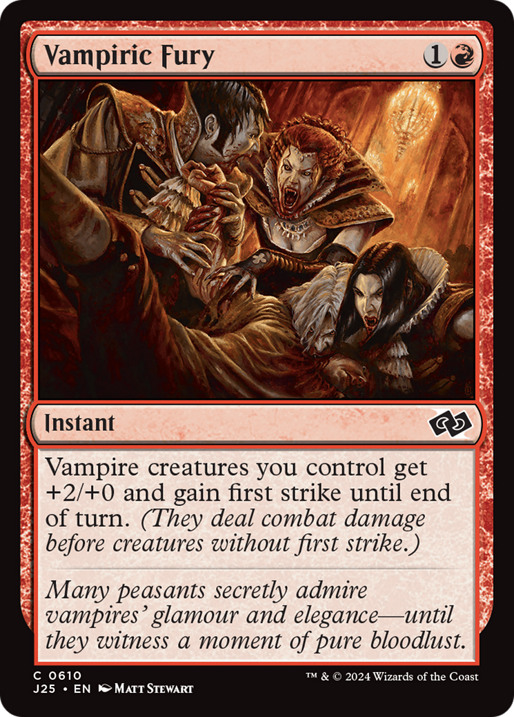 Vampiric Fury (J25-610) [Foundations Jumpstart]