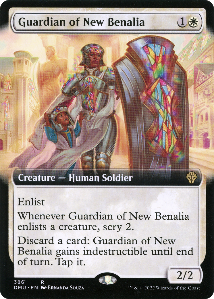Guardian of New Benalia (DMU-386) [Dominaria United]: (Extended Art)