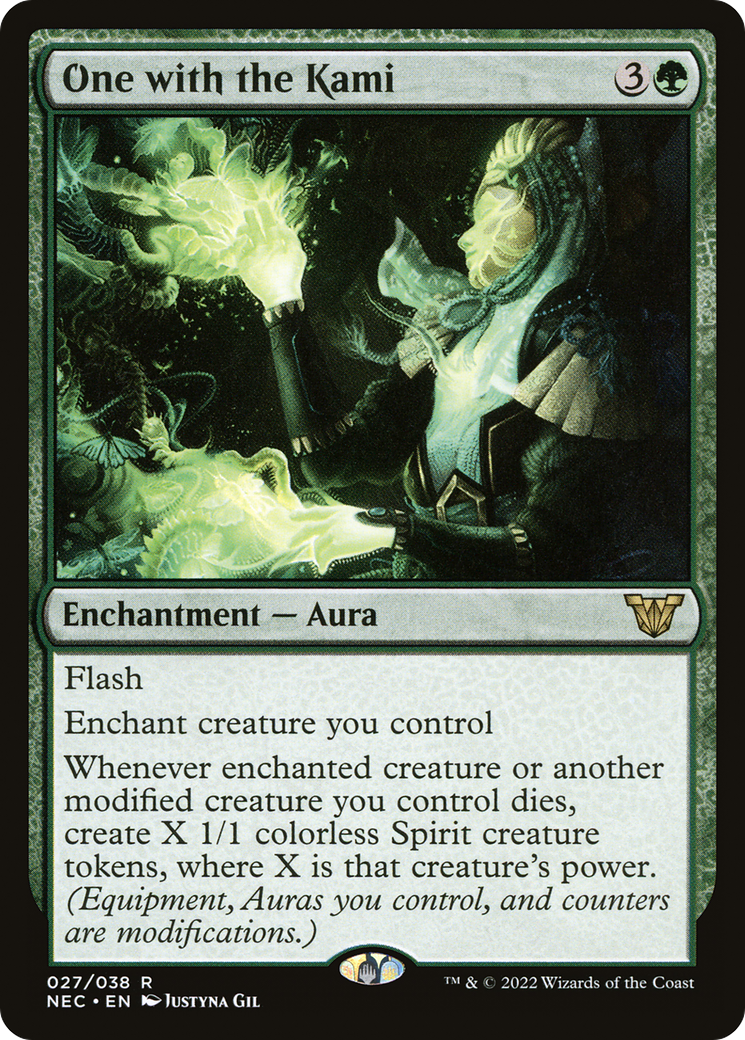 One with the Kami (NEC-027) [Neon Dynasty Commander]