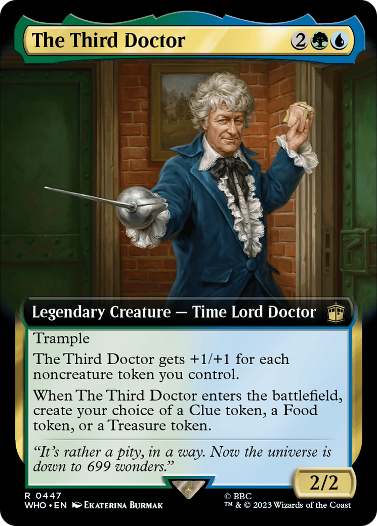 The Third Doctor (WHO-447) [Doctor Who]: (Extended Art)