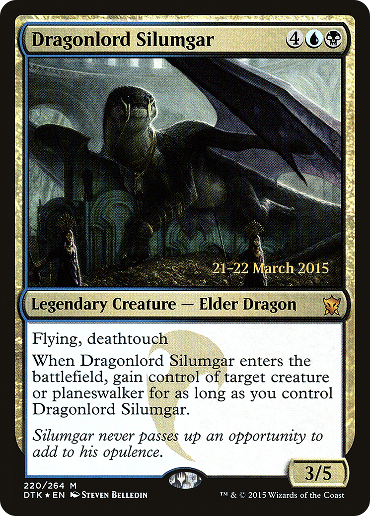 Dragonlord Silumgar (PRE-220S) [Dragons of Tarkir Promos] Foil