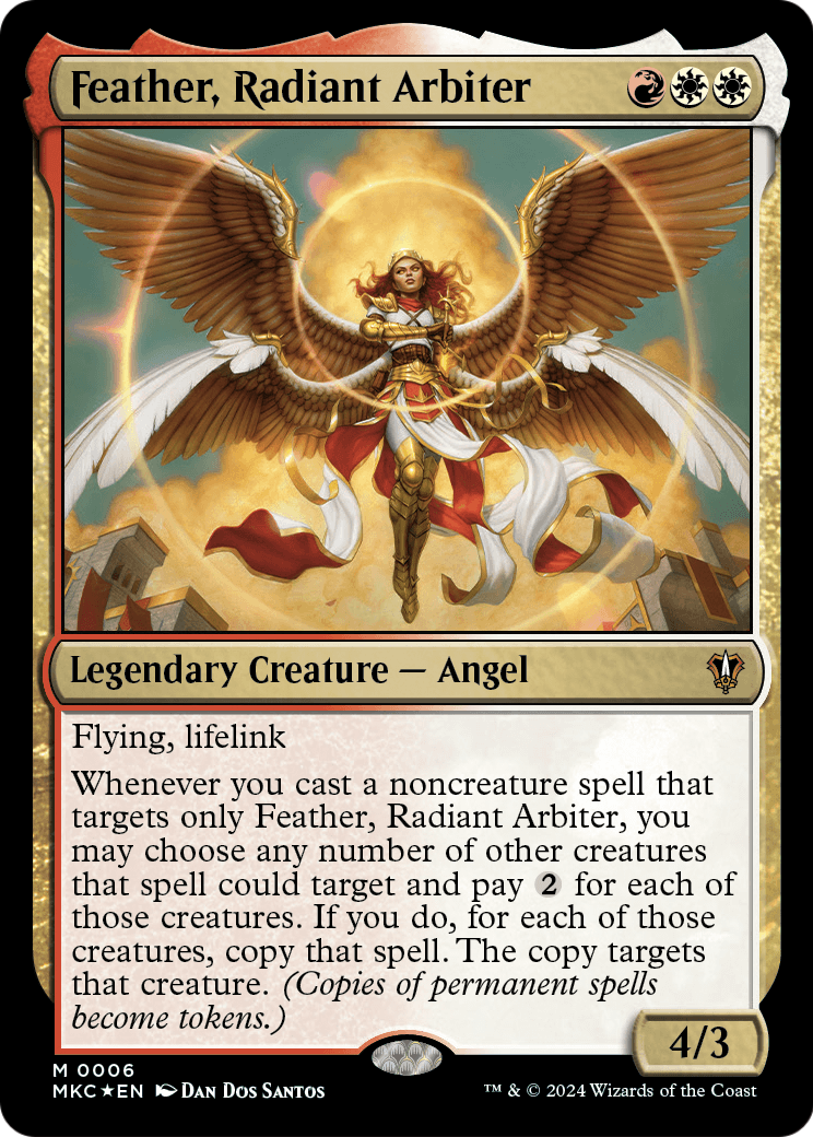 Feather, Radiant Arbiter (MKC-006) [Murders at Karlov Manor Commander] Foil