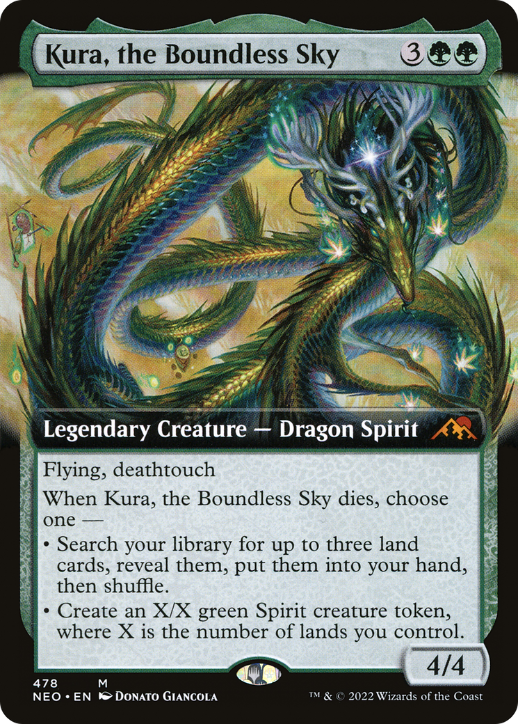 Kura, the Boundless Sky (Extended Art) (NEO-478) [Kamigawa: Neon Dynasty]