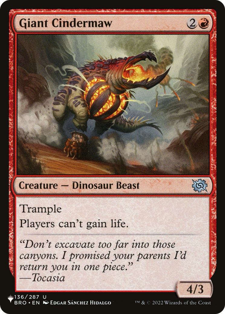 Giant Cindermaw (LIST-BRO-136) [The List]
