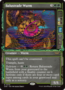 Balustrade Wurm (DSK-319) [Duskmourn: House of Horror]: (Showcase)