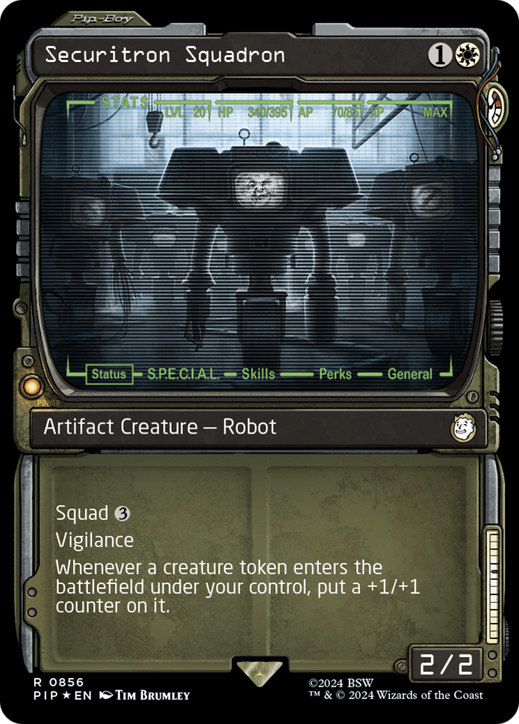 Securitron Squadron (PIP-856) [Fallout]: (Showcase) Foil