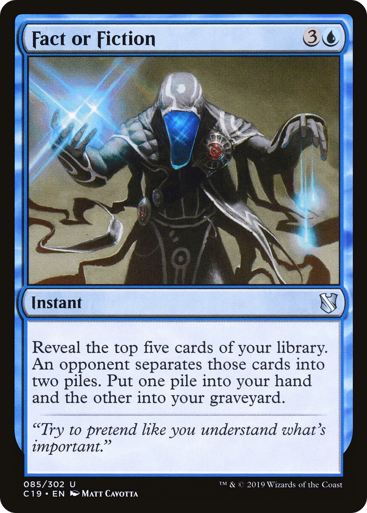 Fact or Fiction (C19-085) [Commander 2019]
