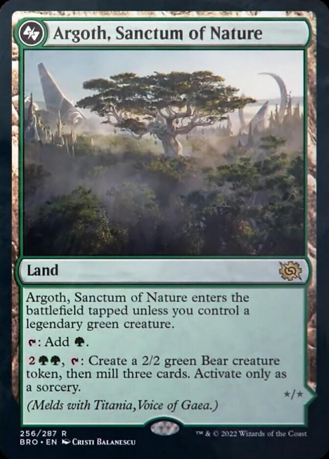 Argoth, Sanctum of Nature (BRO-256A) [The Brothers' War] Foil