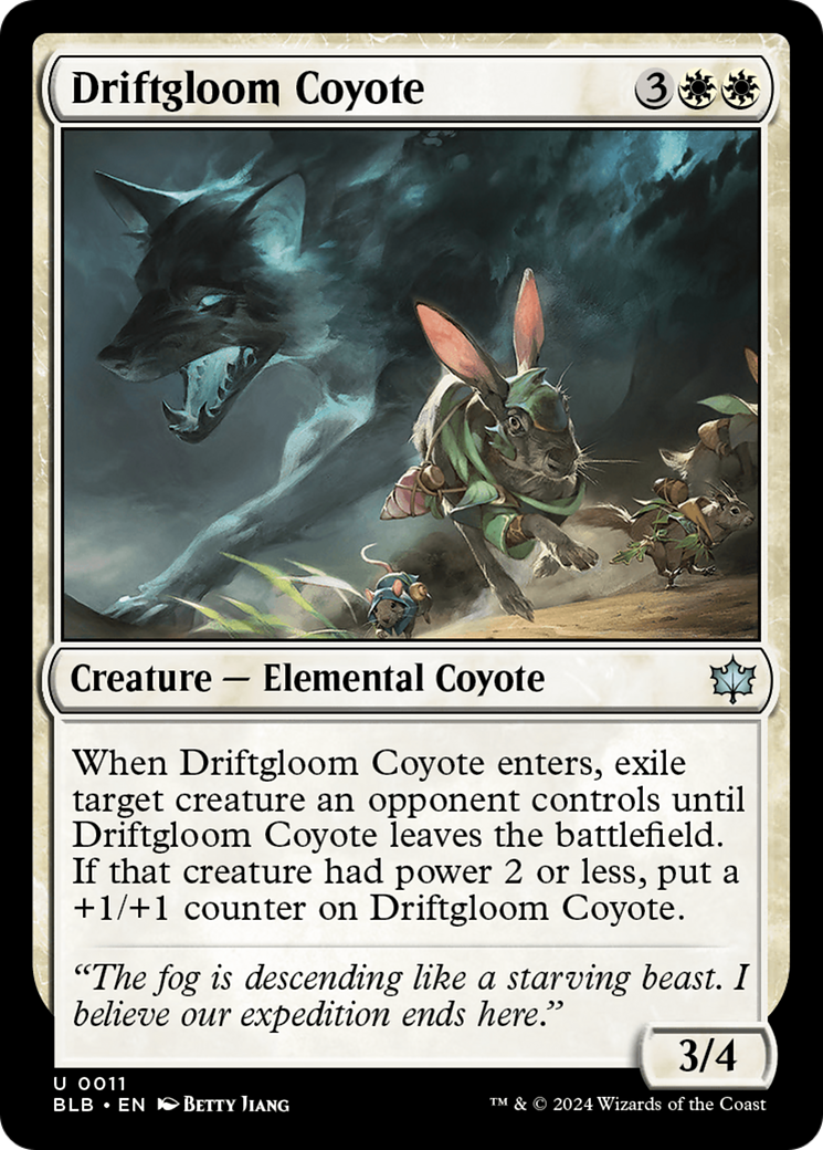 Driftgloom Coyote (BLB-011) [Bloomburrow] Foil