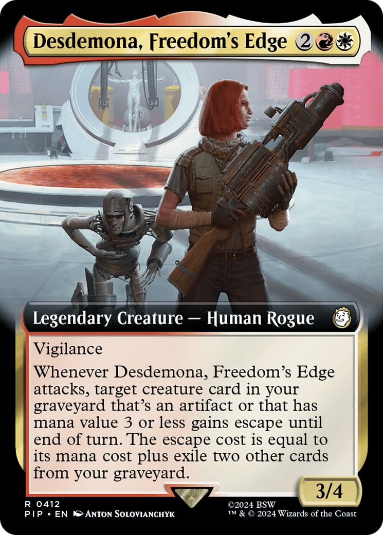 Desdemona, Freedom's Edge (PIP-412) [Fallout]: (Extended Art) Foil