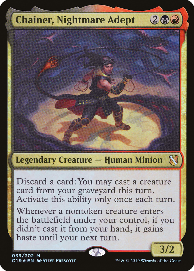 Chainer, Nightmare Adept (C19-039) [Commander 2019] Foil