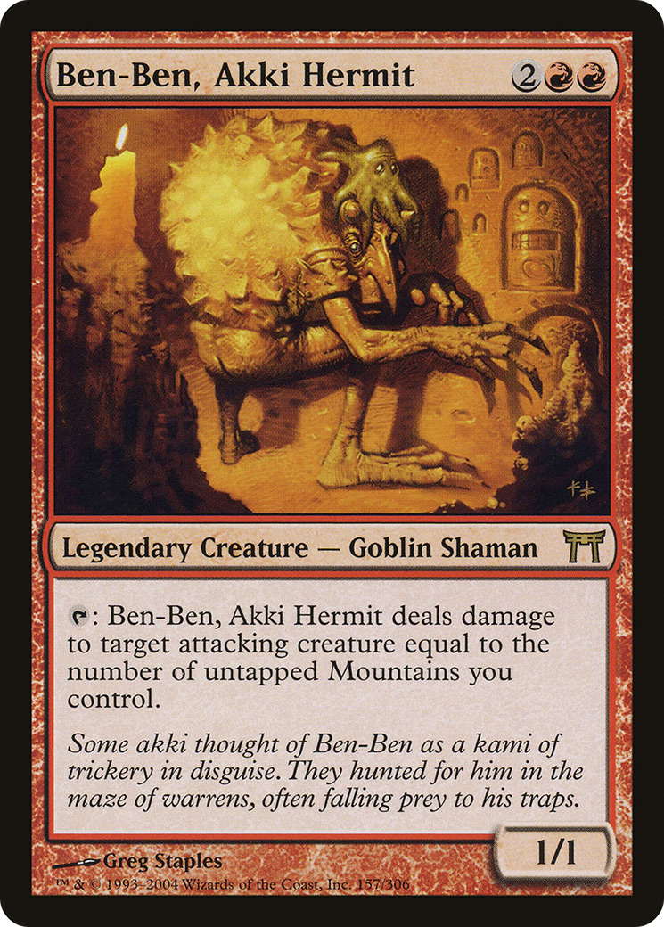 Ben-Ben, Akki Hermit (CHK-157) [Champions of Kamigawa]