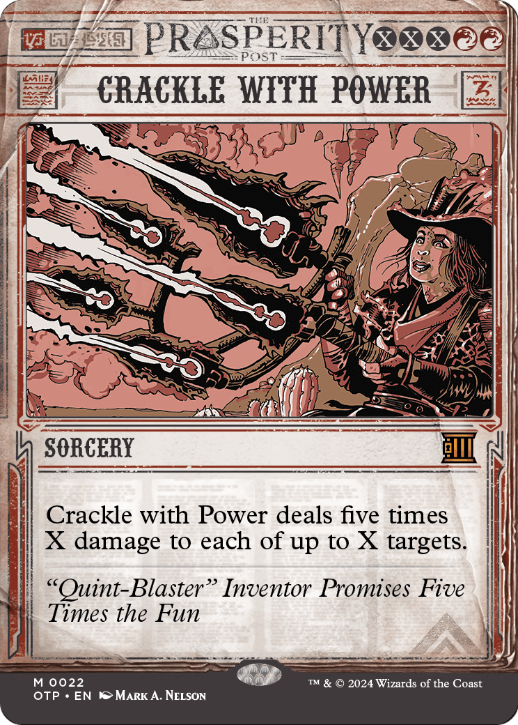 Crackle with Power (OTP-022) (Showcase) (Borderless) [Breaking News]