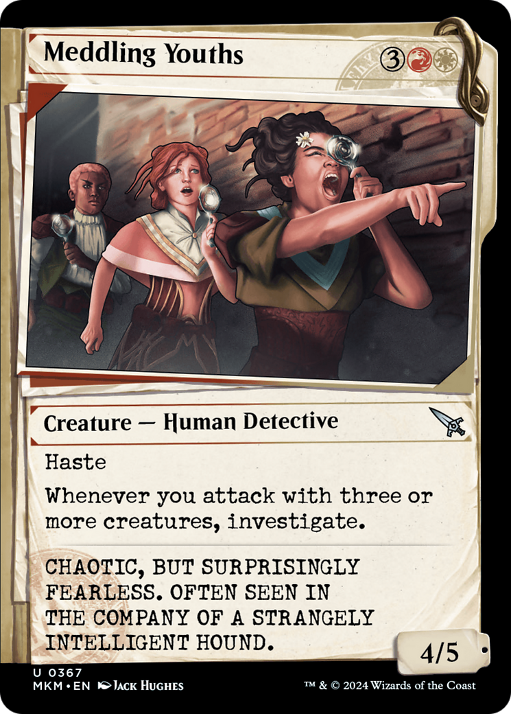Meddling Youths (MKM-367) [Murders at Karlov Manor]: (Showcase) Foil