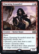 Charming Scoundrel (PRE-124S) [Wilds of Eldraine Promos] Foil