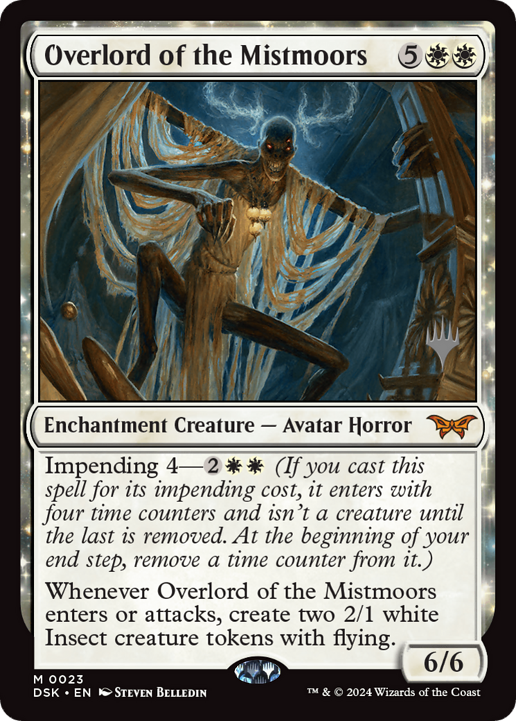 Overlord of the Mistmoors (PPDSK-23P) [Duskmourn: House of Horror Promos]: (enchantment)