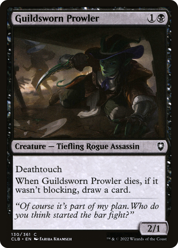 Guildsworn Prowler (CLB-130) [Commander Legends: Battle for Baldur's Gate]