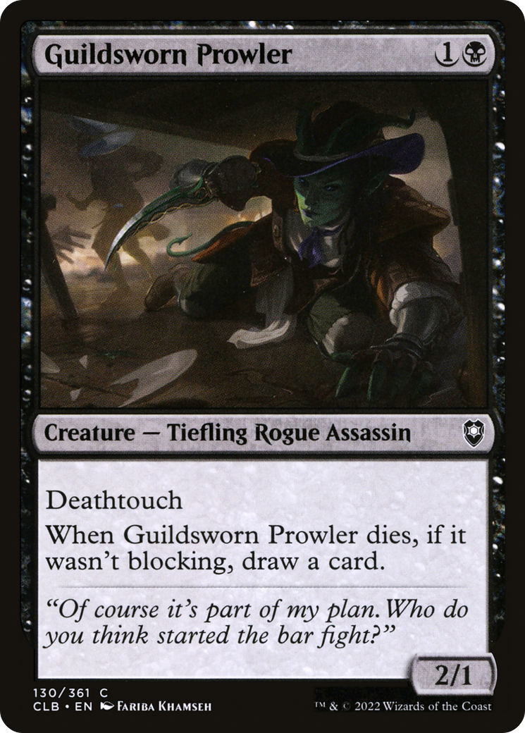Guildsworn Prowler (CLB-130) [Commander Legends: Battle for Baldur's Gate]