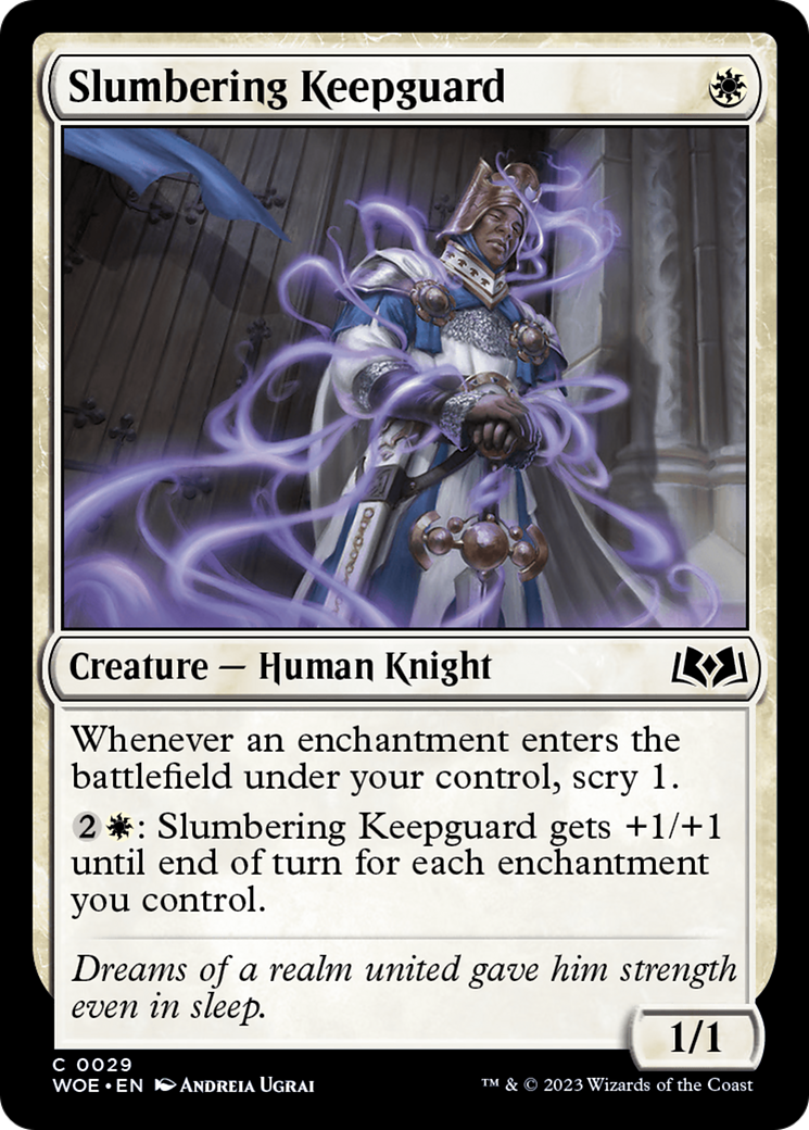 Slumbering Keepguard (WOE-029) [Wilds of Eldraine] Foil
