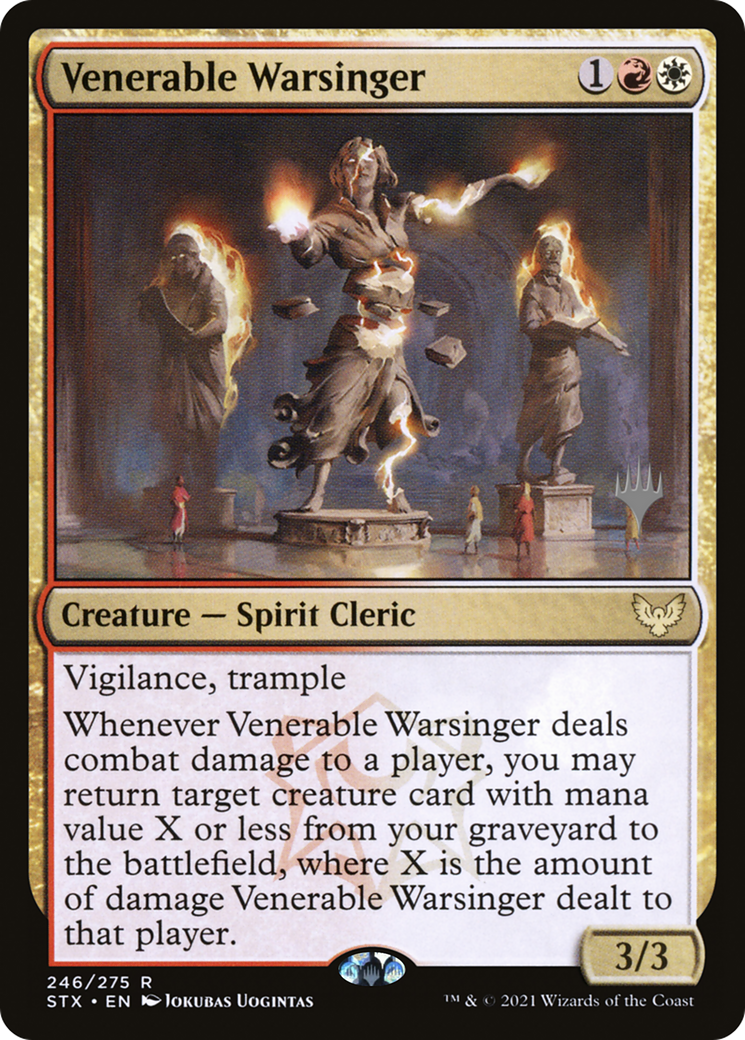 Venerable Warsinger (PPSTX-246P) [Promo Pack: Strixhaven: School of Mages Promos]