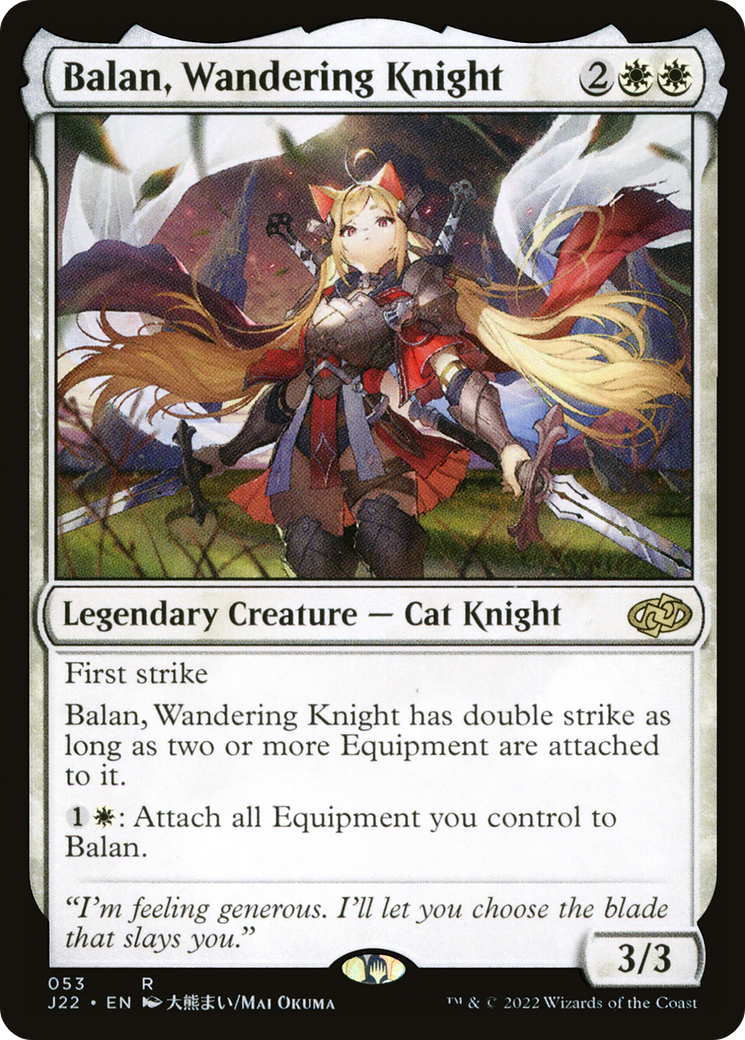 Balan, Wandering Knight (J22-053) [Jumpstart 2022]