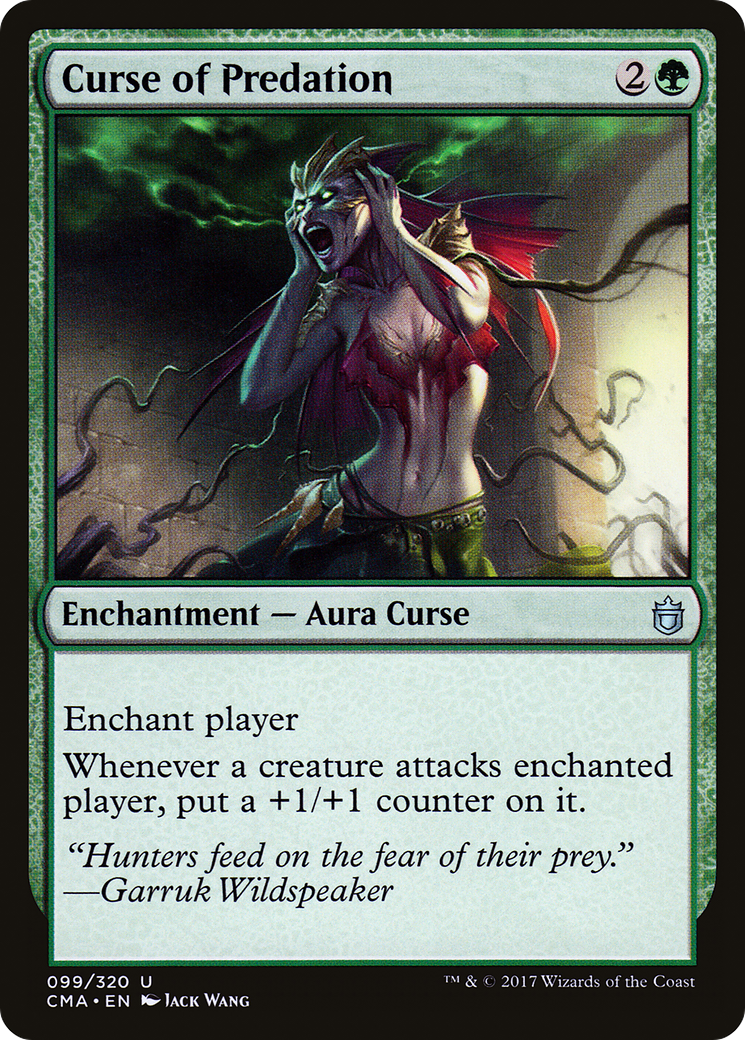 Curse of Predation (CMA-099) [Commander Anthology]