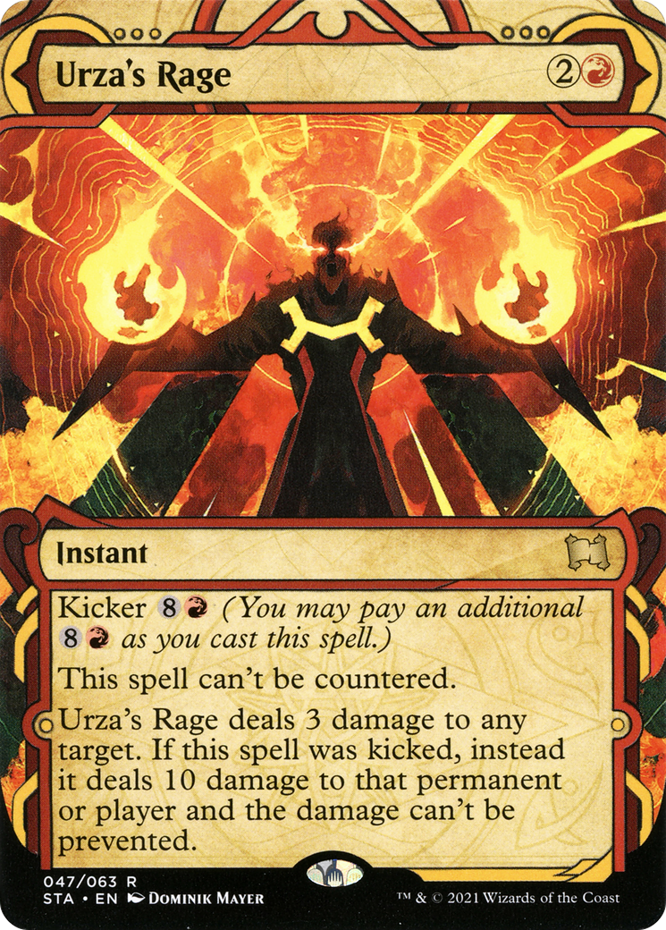 Urza's Rage (STA-047) (Showcase) (Borderless) [Strixhaven Mystical Archive]