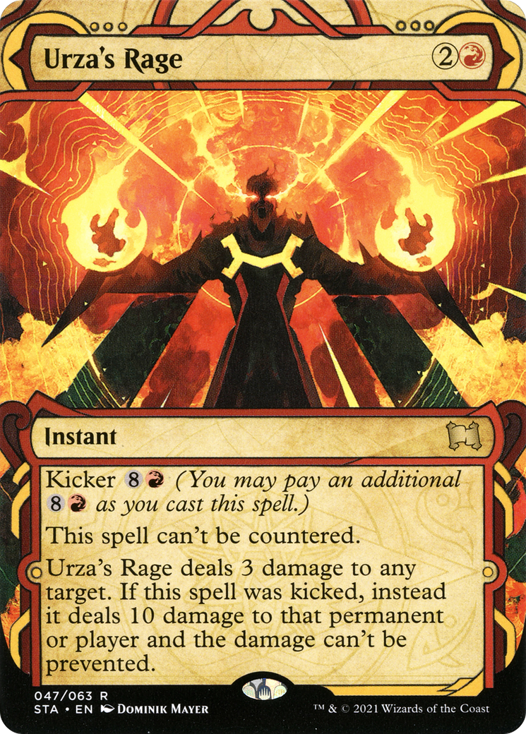 Urza's Rage (STA-047) [Strixhaven Mystical Archive]: (Showcase) (Borderless)