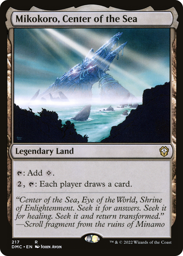 Mikokoro, Center of the Sea (DMC-217) [Dominaria United Commander]