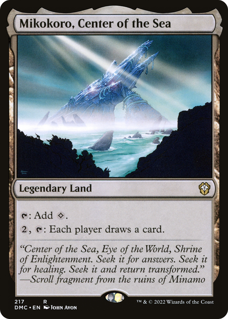Mikokoro, Center of the Sea (DMC-217) [Dominaria United Commander]