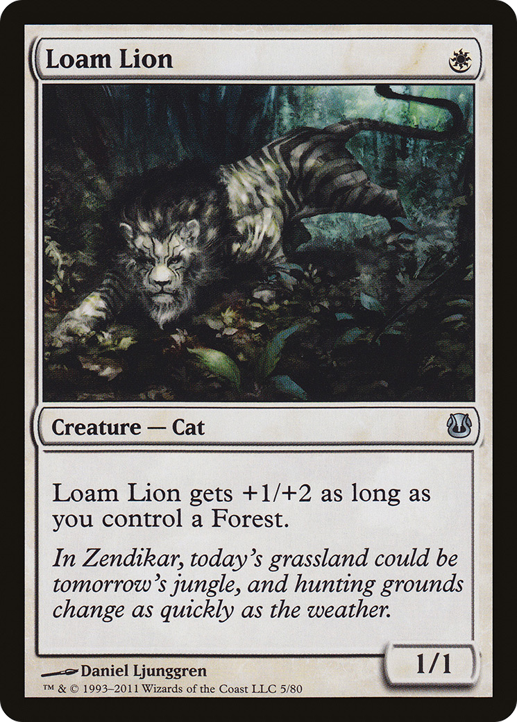 Loam Lion (DDH-005) [Duel Decks: Ajani vs. Nicol Bolas]