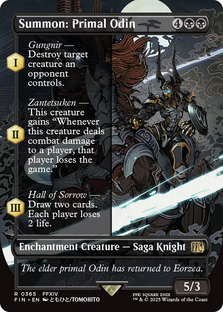 Summon: Primal Odin (Borderless) (FIN-365) [FINAL FANTASY] (Borderless)
