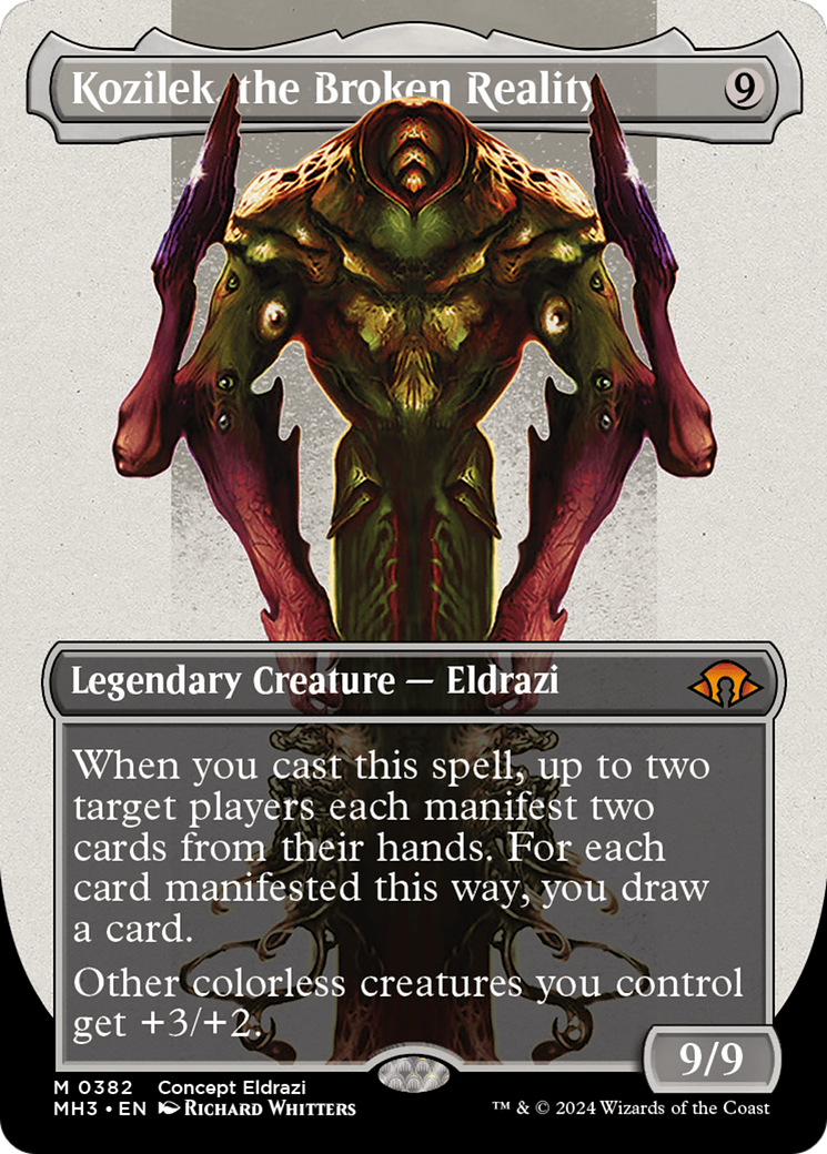 Kozilek, the Broken Reality (MH3-382) [Modern Horizons 3] (Borderless)