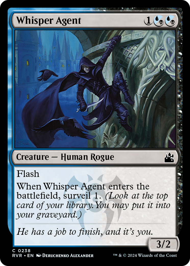 Whisper Agent (RVR-238) [Ravnica Remastered] Foil