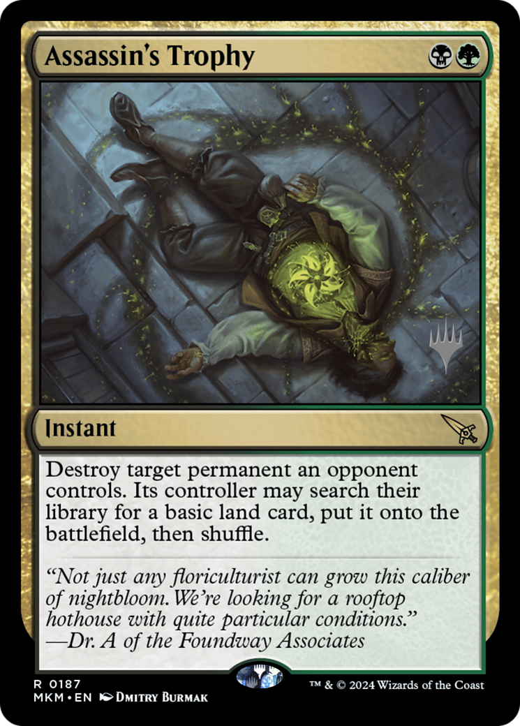 Assassin's Trophy (PPMKM-187P) [Murders at Karlov Manor Promos]
