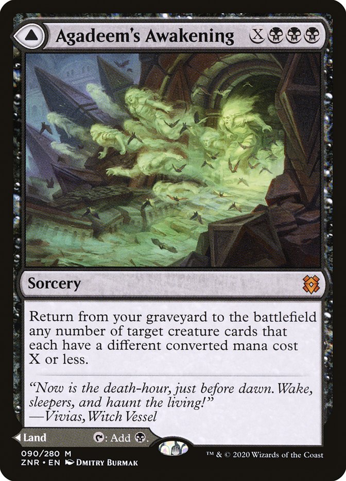 Agadeem's Awakening // Agadeem, the Undercrypt (ZNR-090) [Zendikar Rising] Foil