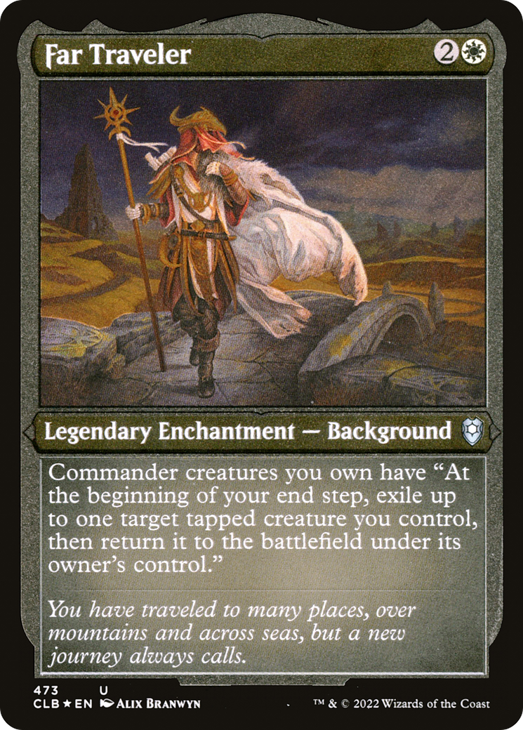 Far Traveler (CLB-473) [Commander Legends: Battle for Baldur's Gate] Etched Foil