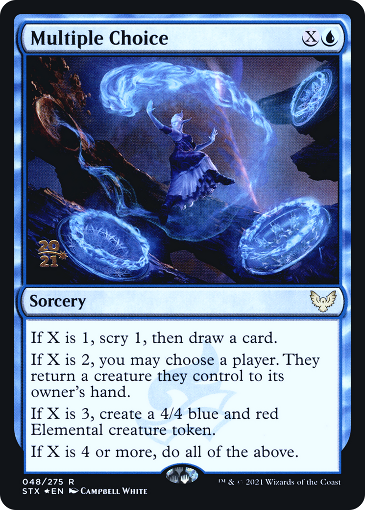 Multiple Choice (PRE-48S) [Strixhaven: School of Mages Promos] Foil