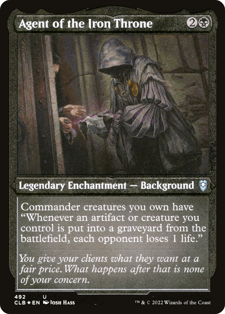 Agent of the Iron Throne (Foil Etched) (CLB-492) [Commander Legends: Battle for Baldur's Gate] Foil