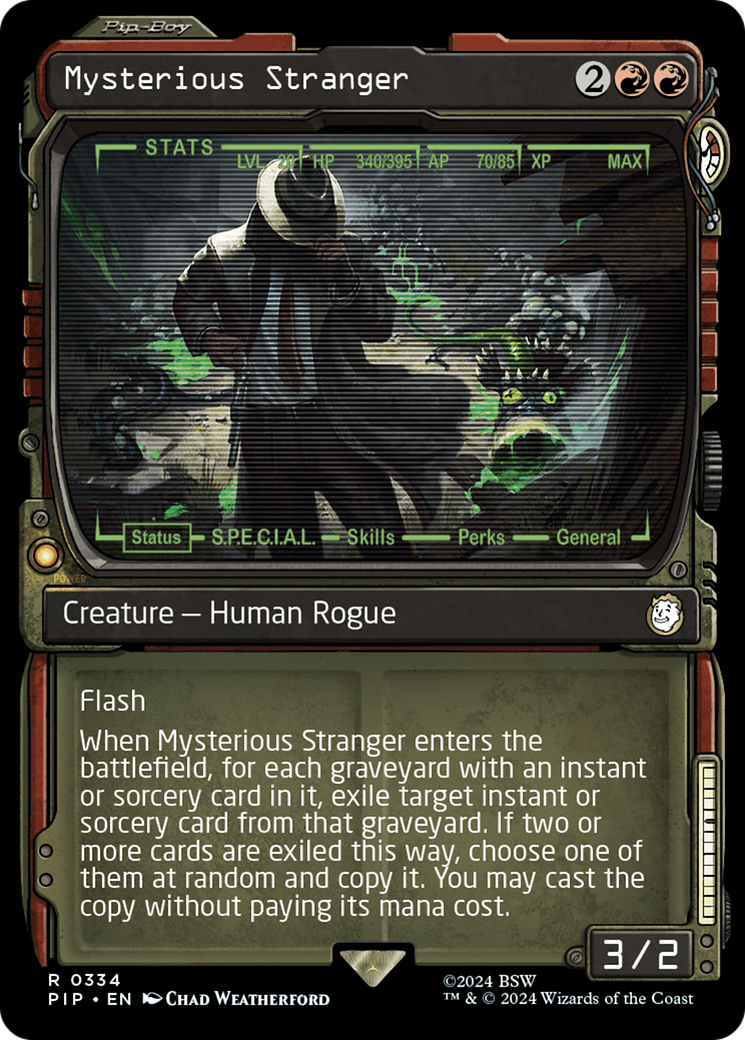 Mysterious Stranger (PIP-334) [Fallout]: (Showcase) Foil