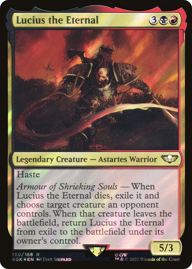 Lucius the Eternal (40K-130★) [Warhammer 40,000 Commander] Foil
