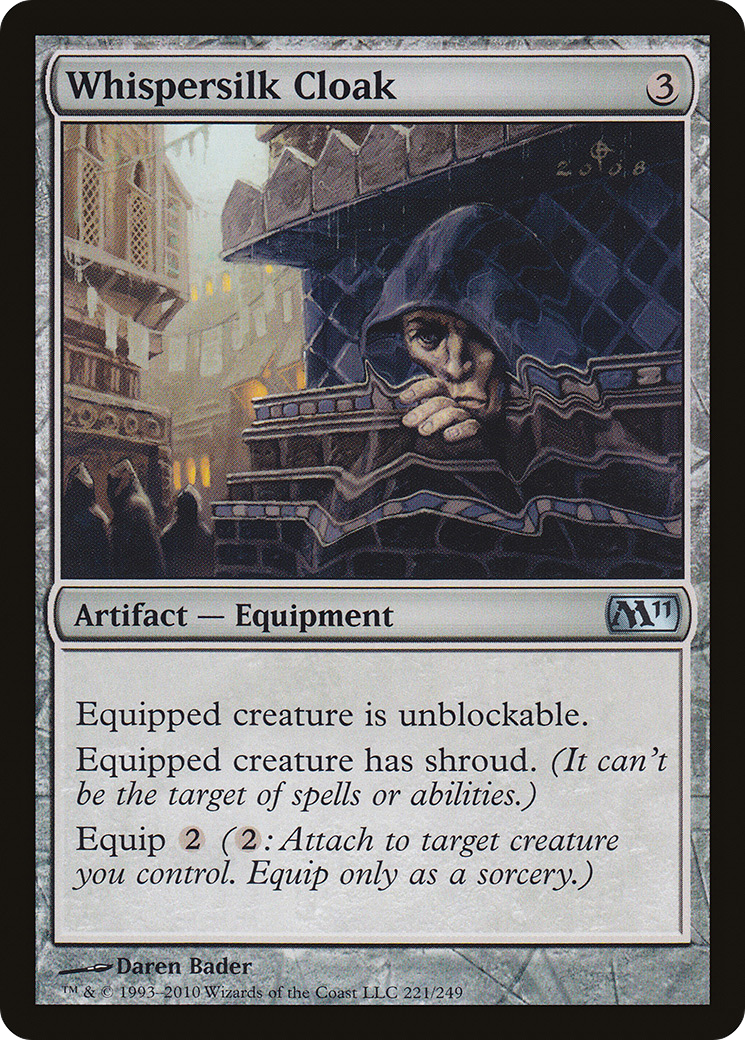 Whispersilk Cloak (M11-221) [Magic 2011]